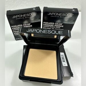 3 bdl Japonesque Beauty Pixelated Color Finish Powder in shade 01 - .35 oz each
